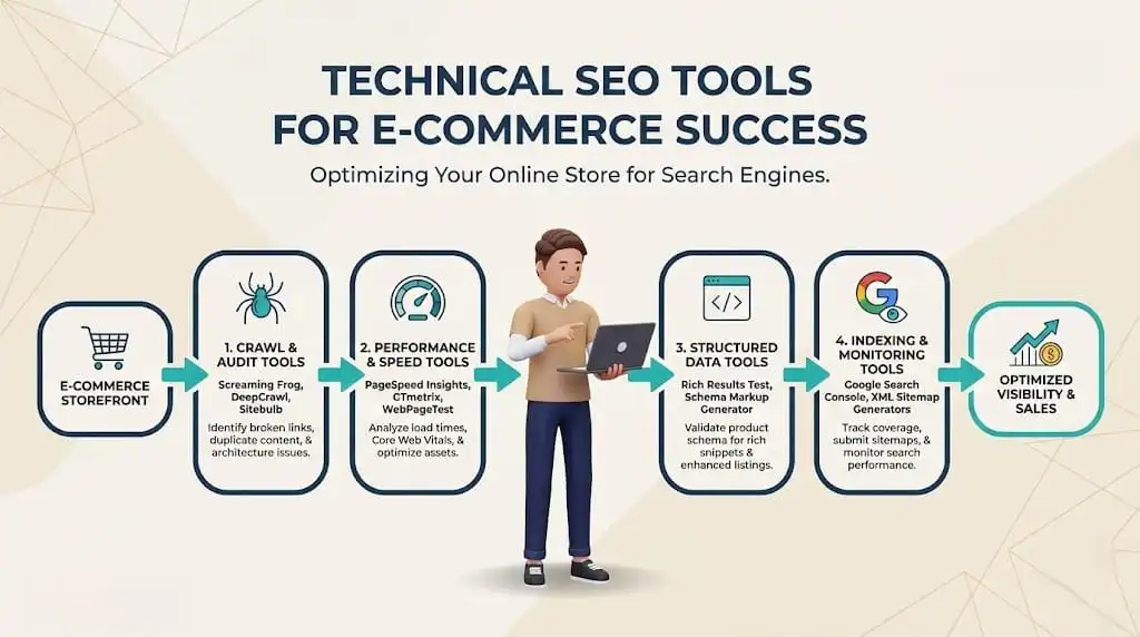 best tools to identify technical issues for ecommerce site