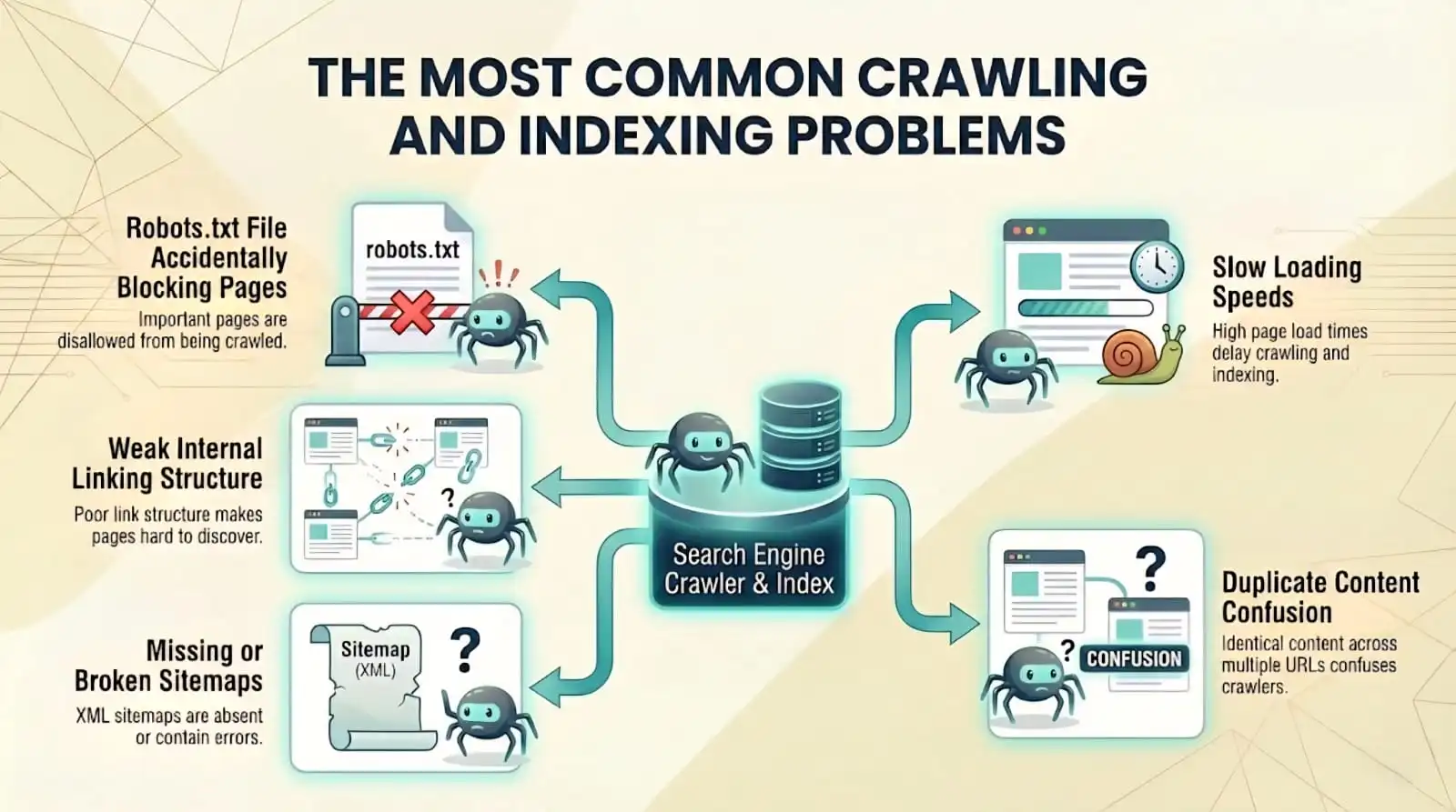 crawling and indexing issues