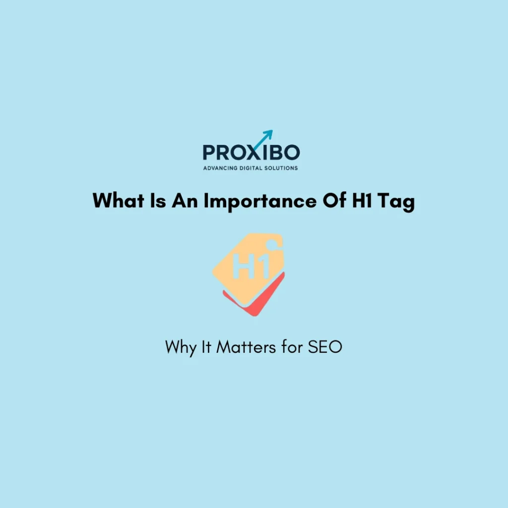 Importance of H1 tags for website SEO.