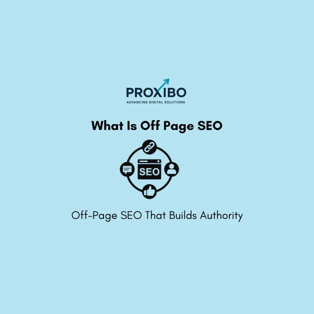 Off page SEO concept building authority links