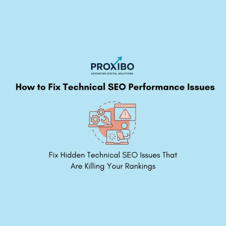 Fix technical SEO performance issues illustration