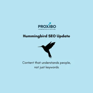 Illustration showing how the Hummingbird SEO update improved semantic search and user intent understanding in Google