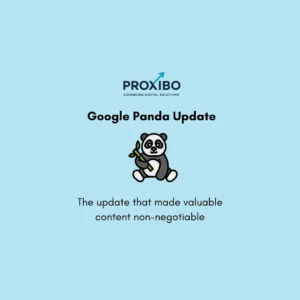 Panda Update algorithm illustration showing impact of low-quality content, thin pages, and ranking drops in Google search results