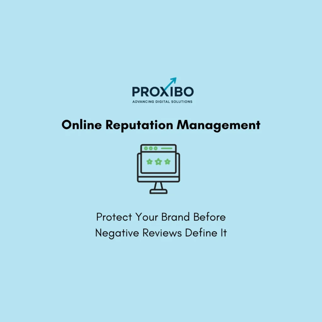 Online reputation management dashboard showing reviews and brand monitoring